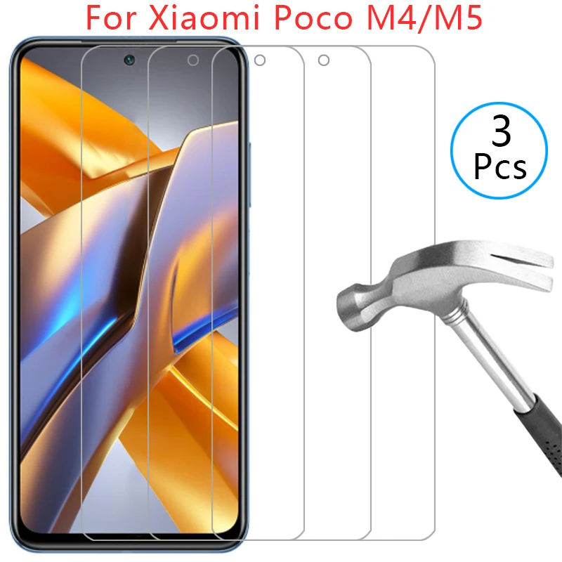 

screen protector for xiaomi poco m4 pro 5g m5 m5s protective tempered glass on pocom4 pocom5 m 4 5 4m 5m m4pro film xiomi xaomi