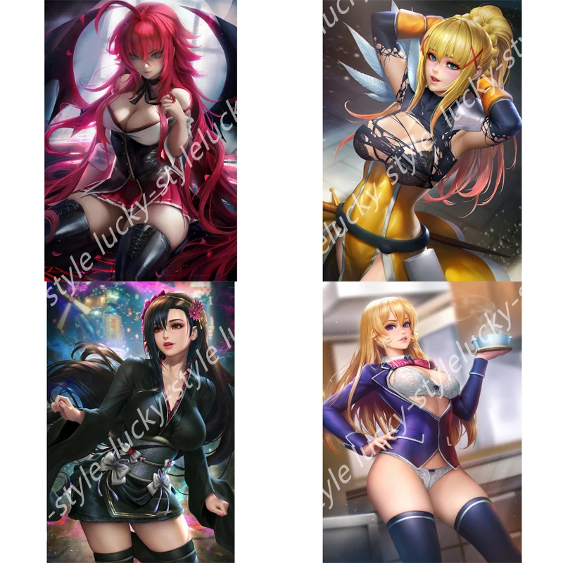 

High Quality sexy girl Cartoon Decal Rias DXD Highschool Car Sticker PVC Laptop Home Wall Vinyl Decal Anime Car Decoration