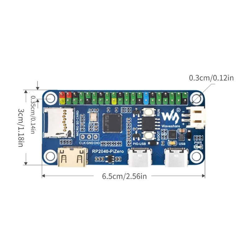 Плата разработки ForRaspberry PiPICO RP2040-PiZero на базе RP2040