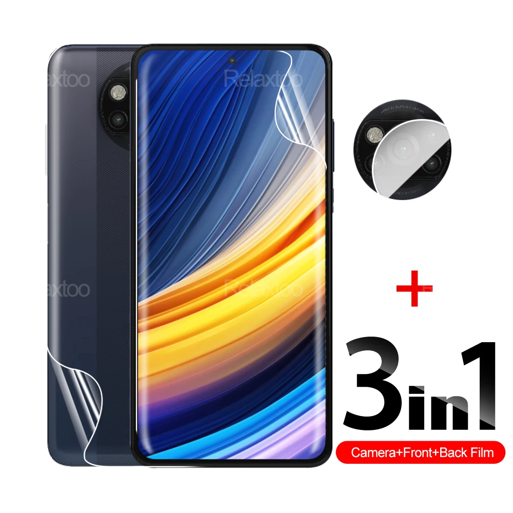 

Гидрогелевая пленка для Xiaomi Poco X3 NFC Pro GT, стекло для камеры Poco X2, защитная пленка, защитная пленка