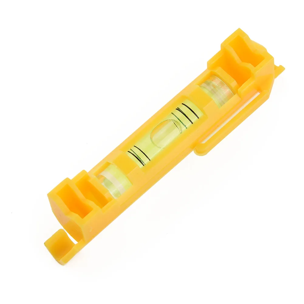 

2pcs Horizontal Bubbles Acrylic+plastic Mini-level Orange Wire-level Tools Yellow String Leveling Tool W/ String Hook Design