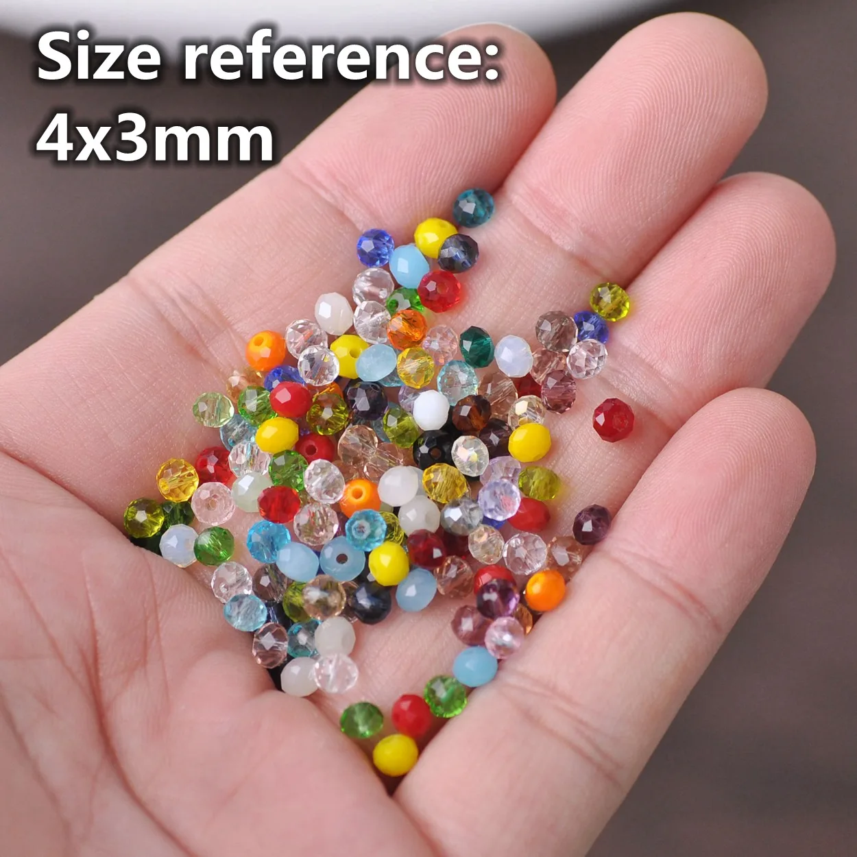 Ограненные стеклянные бусины 3 мм 4 6 8 10 12 14 16 18