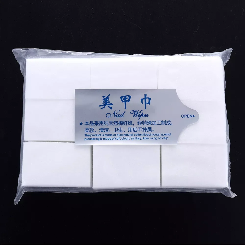

1000Pcs Cotton Nail Art Removal Wipes Lint Paper Pad Nail Manicure Polish Cleaner Decoration Clean Nail Accessorie Tool Ongles