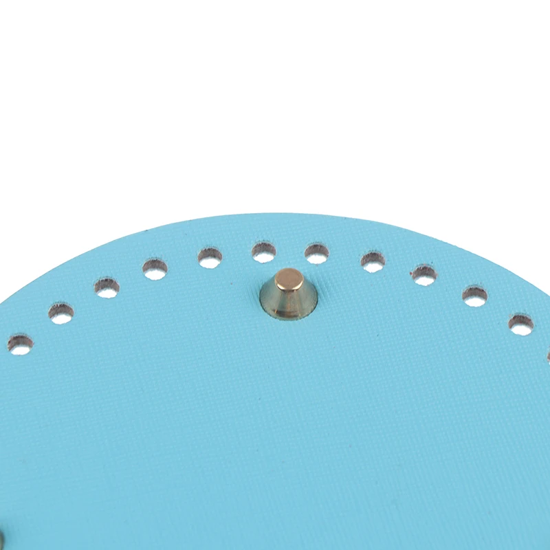 

1Pcs Round Leather Bottom Crochet Bag Making Bottom Mat Cushion Purse Pad Bottom Base