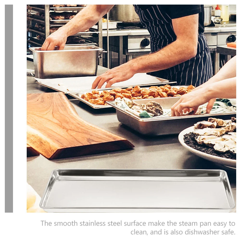 Контейнеры для пищевых продуктов с крышками Блюдо выпечки Поднос из нержавеющей