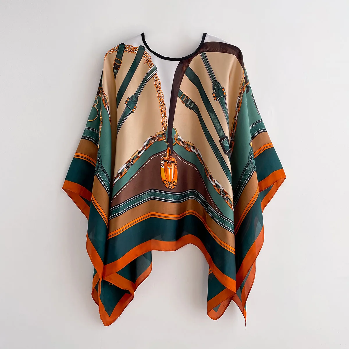 2023 Шелковый Шарф Женский Модельер Пуловер С Принтом Головы Большая Шаль Хиджаб