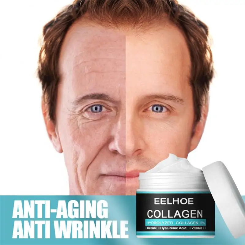 

EELHOE Collagen Creams For Men Anti Wrinkle Anti Aging Face Cream Firming Moisturizing Hyaluronic Acid Cream Facial Care