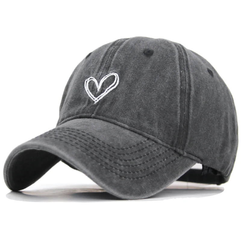 

Fashion Baseball Caps Hats For Men Featur Band Snapback Women Love Heart Embroidery Male Bone Hat Gorras Men Casquette Dad Cap