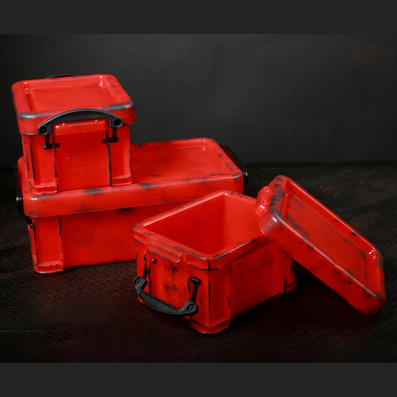 

1/6 Scale Repair Shop Scene Props Storage Box Toolbox Model 12 Inch Movable Doll Accessories Collection Display Toys