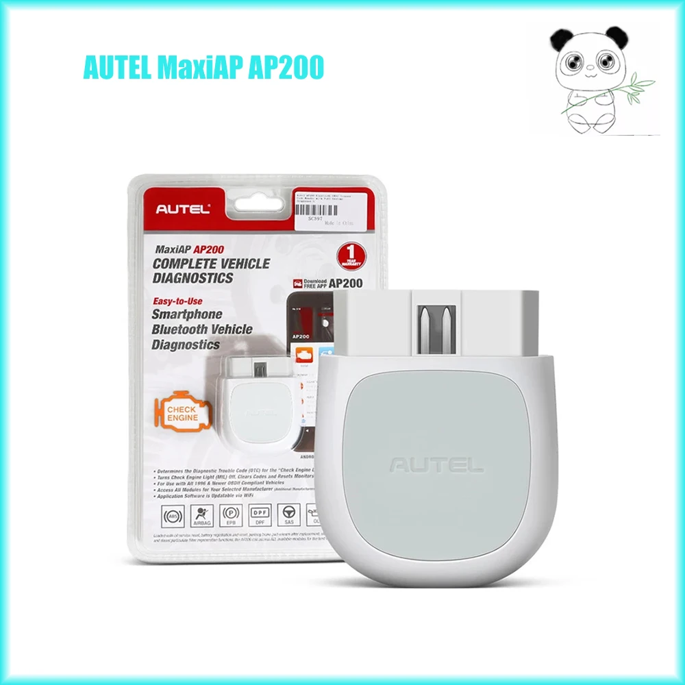 Autel-herramienta de diagnóstico de coche AP200 con Bluetooth, escáner OBD2 AP 200 OBDII Oil/EPB/BMS/TPMS, compatible con iOS, Android, PK DBSCAR5, THINKCAR PRO