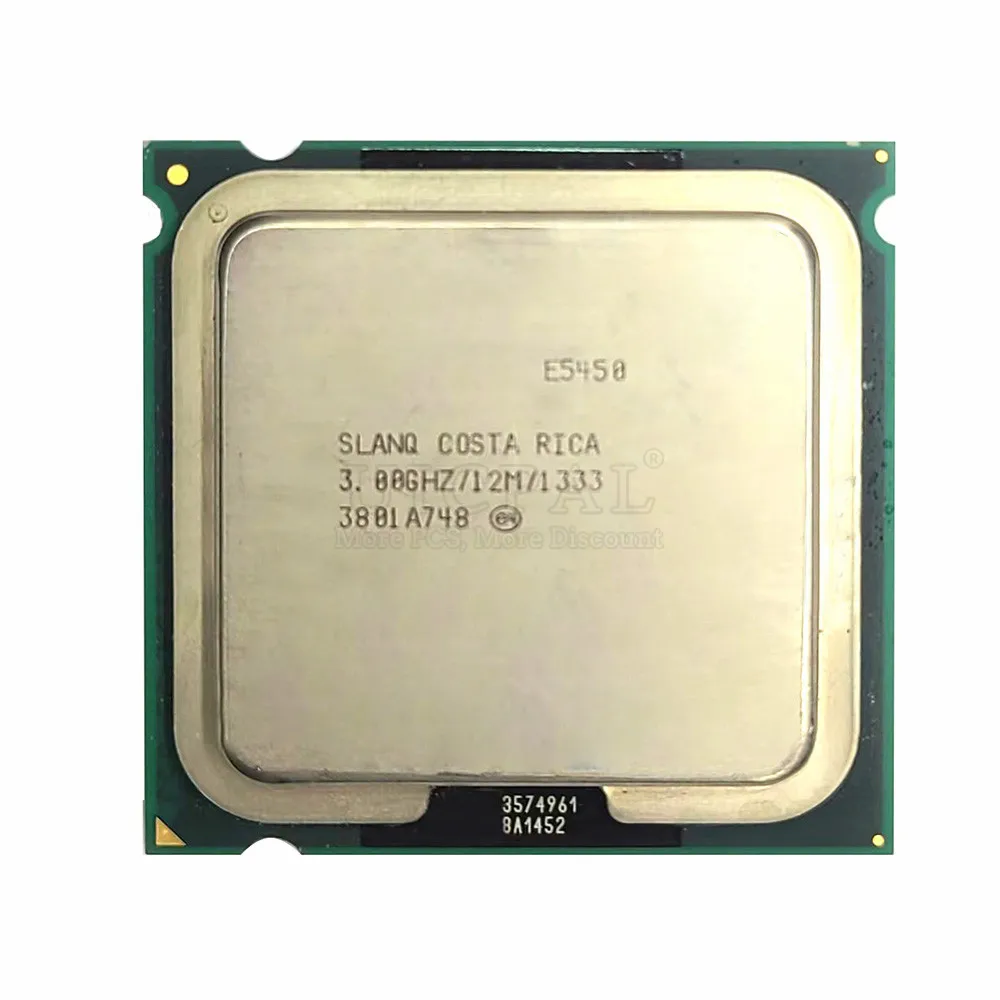 E5450 для Intel ЦП Xeon SLANQ SLBBM 3,0 ГГц 4 ядра 4 потока 80 Вт Подходит для материнской платы LGA775