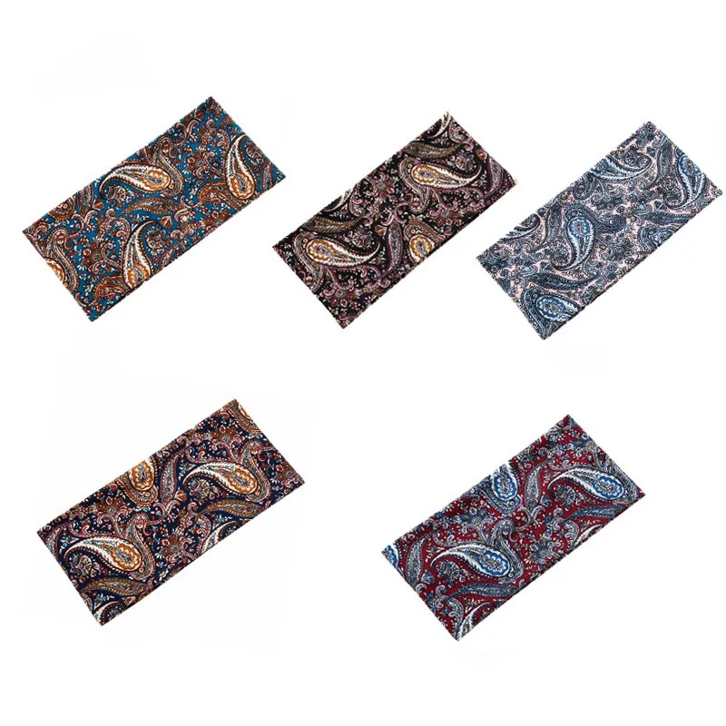 

2022 Fashion Cashew Flower Wide Edge Printed Headband Court Retro Style Women's Sports Headband