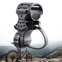 360 swivel bicycle bike front flashlight torch mount head light holder clip fixed adjustable bicycle light clip for 28 40mm