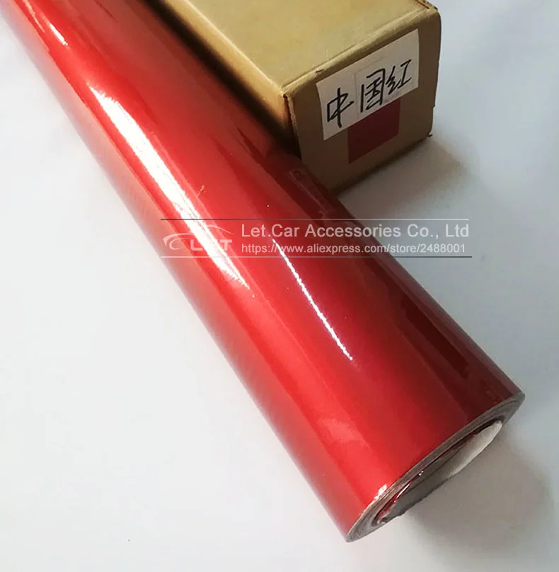 Стайлинг автомобиля красная Глянцевая металлическая блестящая Автомобильная