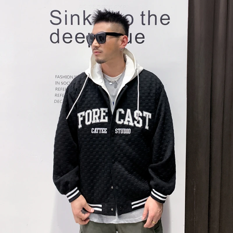 

Однобортный Повседневный Бомбер, Свободный кардиган, пальто, мужская куртка, Новое поступление, модная бейсбольная куртка с логотипом