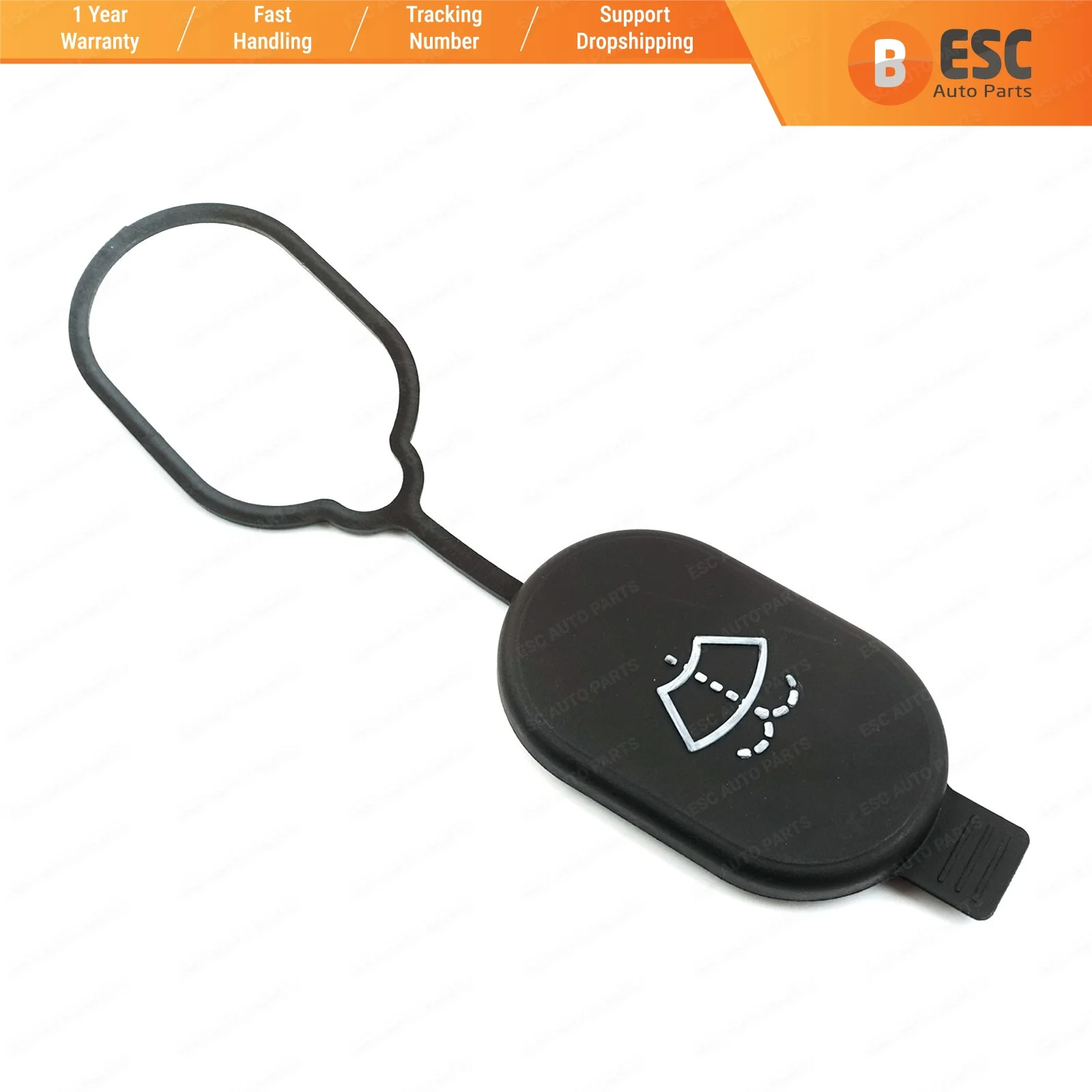 

ESC Auto Parts ESP718 Washer Bottle Cap Black 1060681, 92GG17632BB for Ford Fast Shipment Free Shipment Ship From Turkey