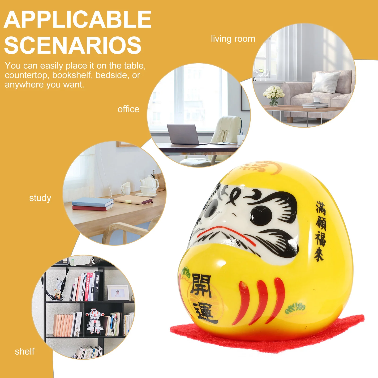 Дхарма Яйца Дарума Стакан Керамическая Статуэтка Японский Орнамент Игрушка