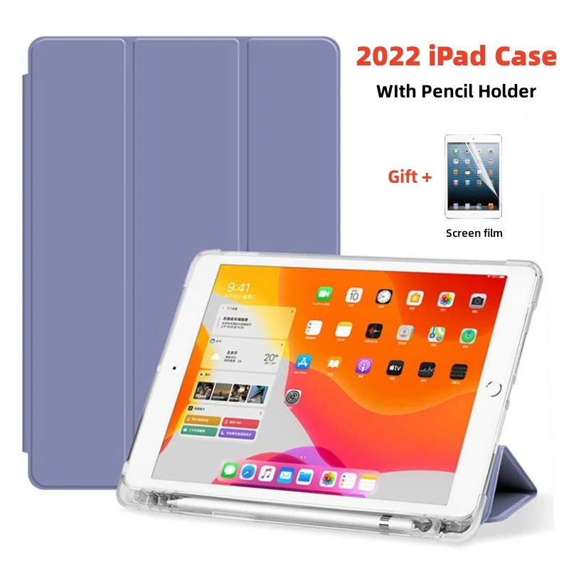 

For iPad 10 2022 Case iPad Air 5 Air 4 10.9 for iPad Pro 11 2021 Mini 6 Case Cover For iPad 10.2 7/8/9th Generation Case+Film