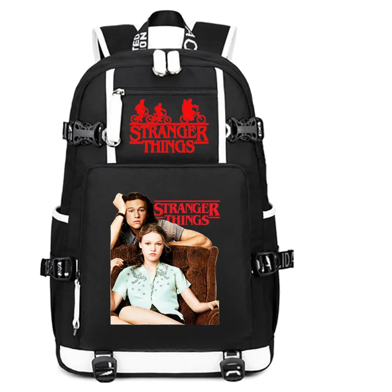 

Stranger Things Canvas Backpack Student Schoolbag Teenagers School Boys Girls Backpack Travel Bag Laptop Rucksack Daily Mochilas