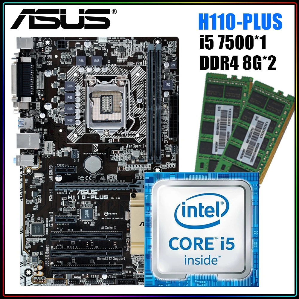 

Материнская плата ASUS, материнская плата LGA 1151, поддержка процессора Intel 14 нм, процессор 6 поколения Core i7 i5 i3 Pentium Celeron