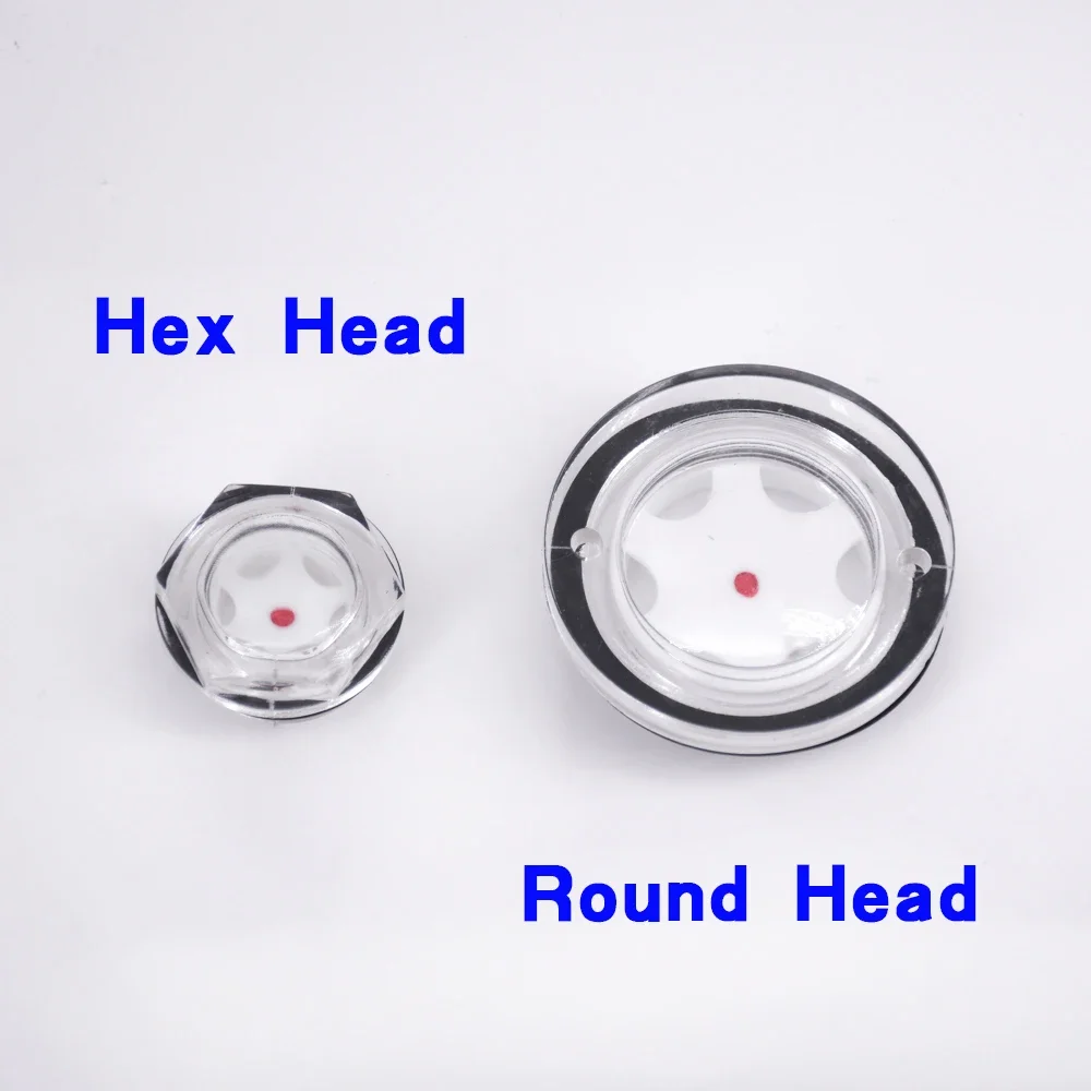 

G 3/8 дюйма, 1/2 дюйма, 3/4 дюйма, 1 дюйм, BSP M16-M60, Метрическая вилка, пластиковый прицел для уровня масла, стекло, Шестигранная головка для редуктора воздушного компрессора