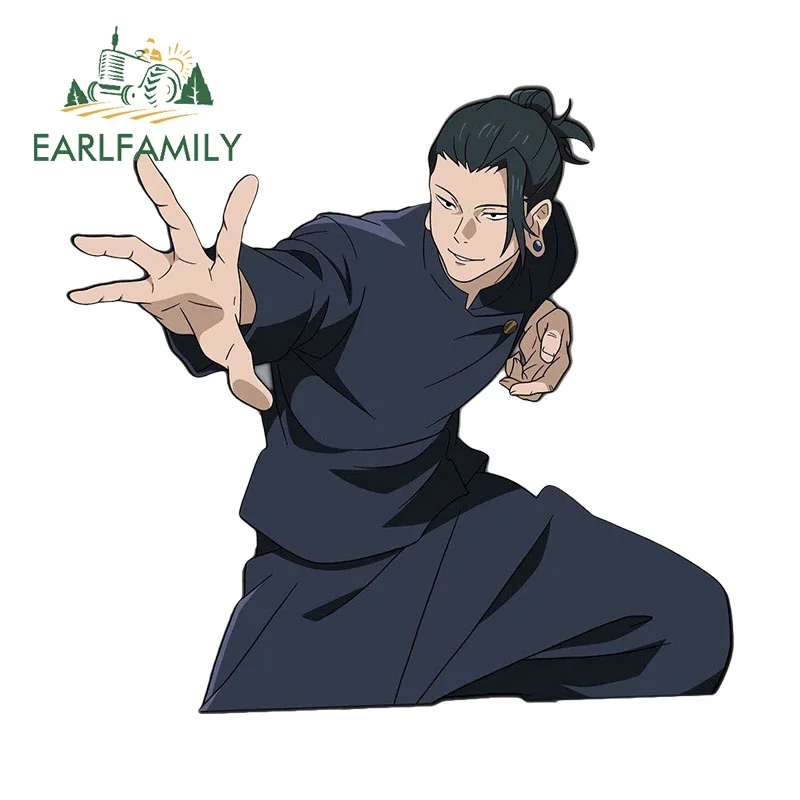 

EARLFAMILY 13 см x 12,2 см для Geto Suguru индивидуальная Автомобильная наклейка боевые навыки аниме наклейка водонепроницаемая защита от солнца Декор