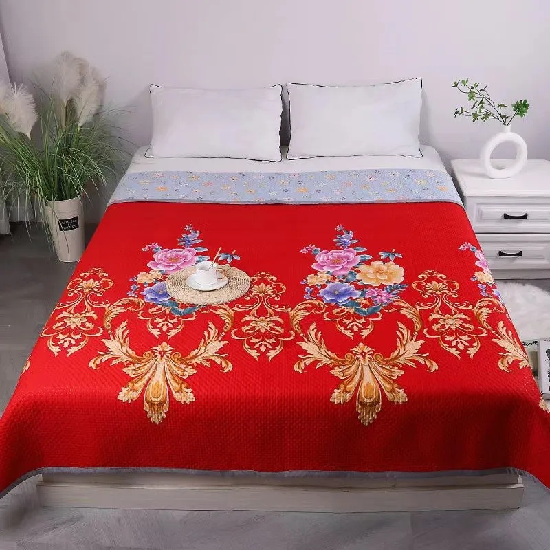 Strictly Selected Four a Season Bed Cover Tatami Sheet Rural Large Kang Shop Can Be Customized Pattern Logo