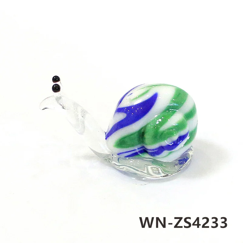 Миниатюрная стеклянная фигурка улитки JSSMTLP