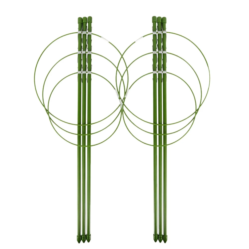 

2 Pack Plant Support Cage Metal Rust Resistant Garden Plant Support Ring Plant Stake Plant Support