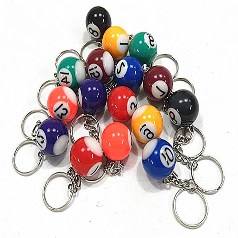 

Part KeyChain Gift Professional Resin Ball Key Beautiful Billiard Ball Easy To Wear Functional Snooker Snooker Cue
