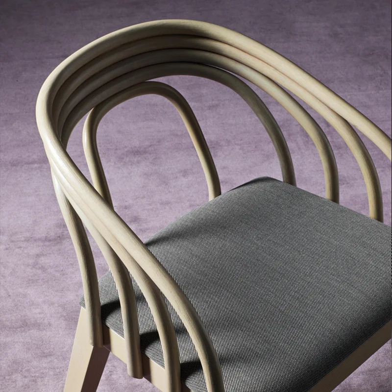 

The product can be customized. Nordic solid wood dining chair restaurant rattan chair leisure chair modern simple rattan