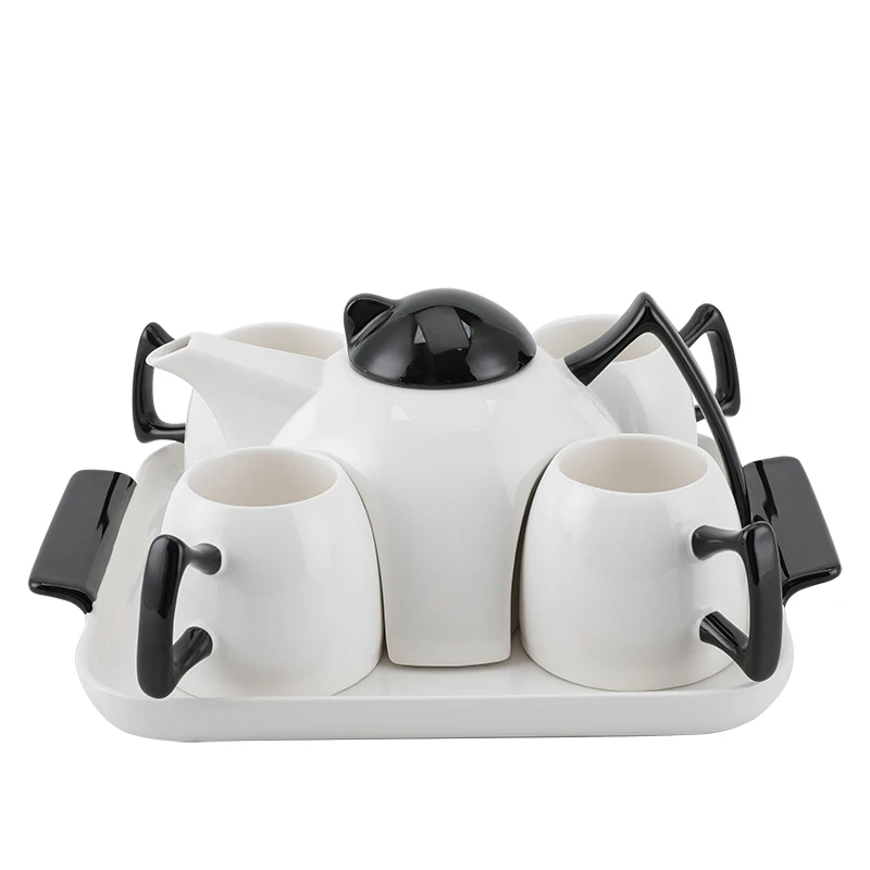 

Tea Set Living Room and Tea Table Decoration Ceramic Creative Decorations Creative Gift Girlfriends' Gift Wedding Gift