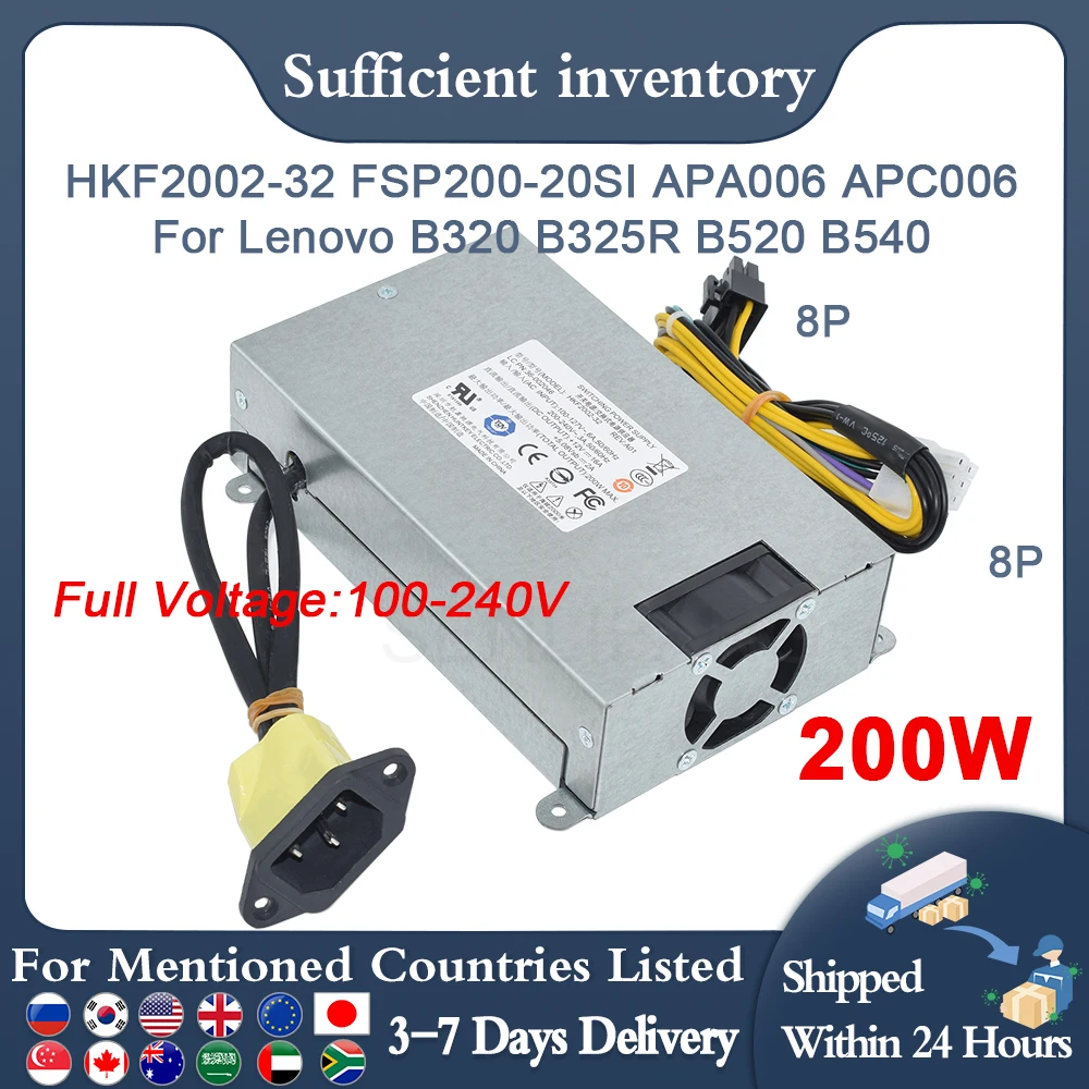 Горячая Распродажа для Lenovo B320 B325r B520 B540 8Pin 200 Вт PSU HKF2002-32 APA006 APC006