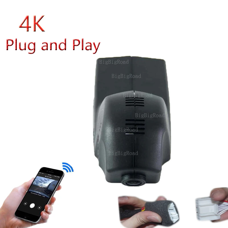 4K Plug And Play For BMW 4 5 7 Series 428 435 420 / 535 528 550 GT 520 730 740 F01 745 750 2013-2018 Car Wifi DVR Video Recorder