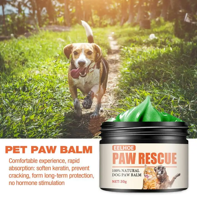 

30g Paw Balm Dog Paw Balm Soother Nose Paw Moisturizer For Dogs Paw Pad Lotion Cat Paw Wax For Dry Paws Pets Nose Elbow Cream