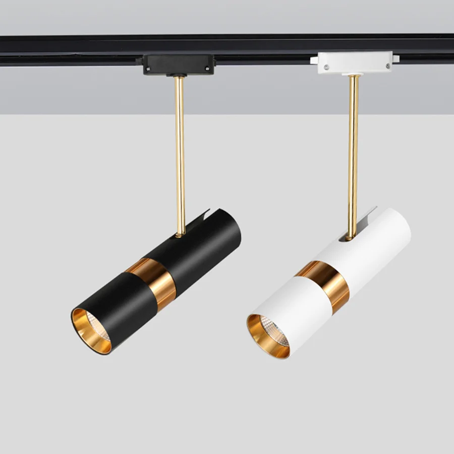 

Nordic Luxury LED Track Lamp Aisle Living Room Background Wall Rail Spotlight COB Ceiling Track Lamp For Restaurant Cafe Decor