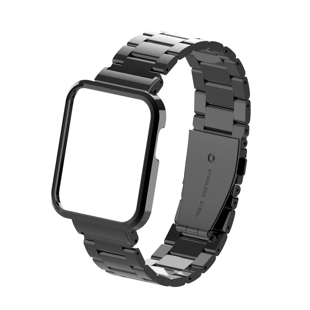 Screen Film+ Watch Strap For Xiaomi Mi Watch Lite /Redmi Watch 2/2 Lite Metal Protector Case Bracelet belt For Mi Watch Lite