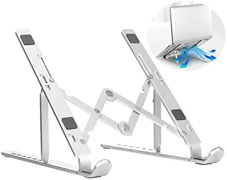 

Suporte Dobrável Regulável Para Notebook E Macbook Portátil Slim S50 Alumínio Luuk Young laptop stand