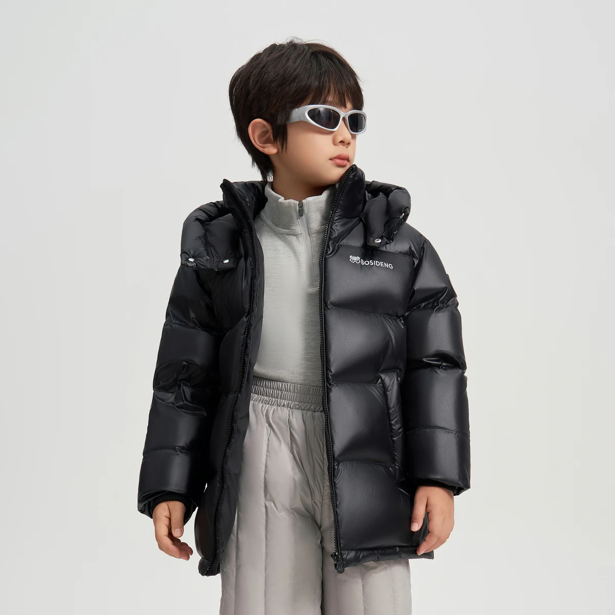 BOSIDENG детский пуховик зимняя теплая верхняя одежда куртка для мальчиков и девочек