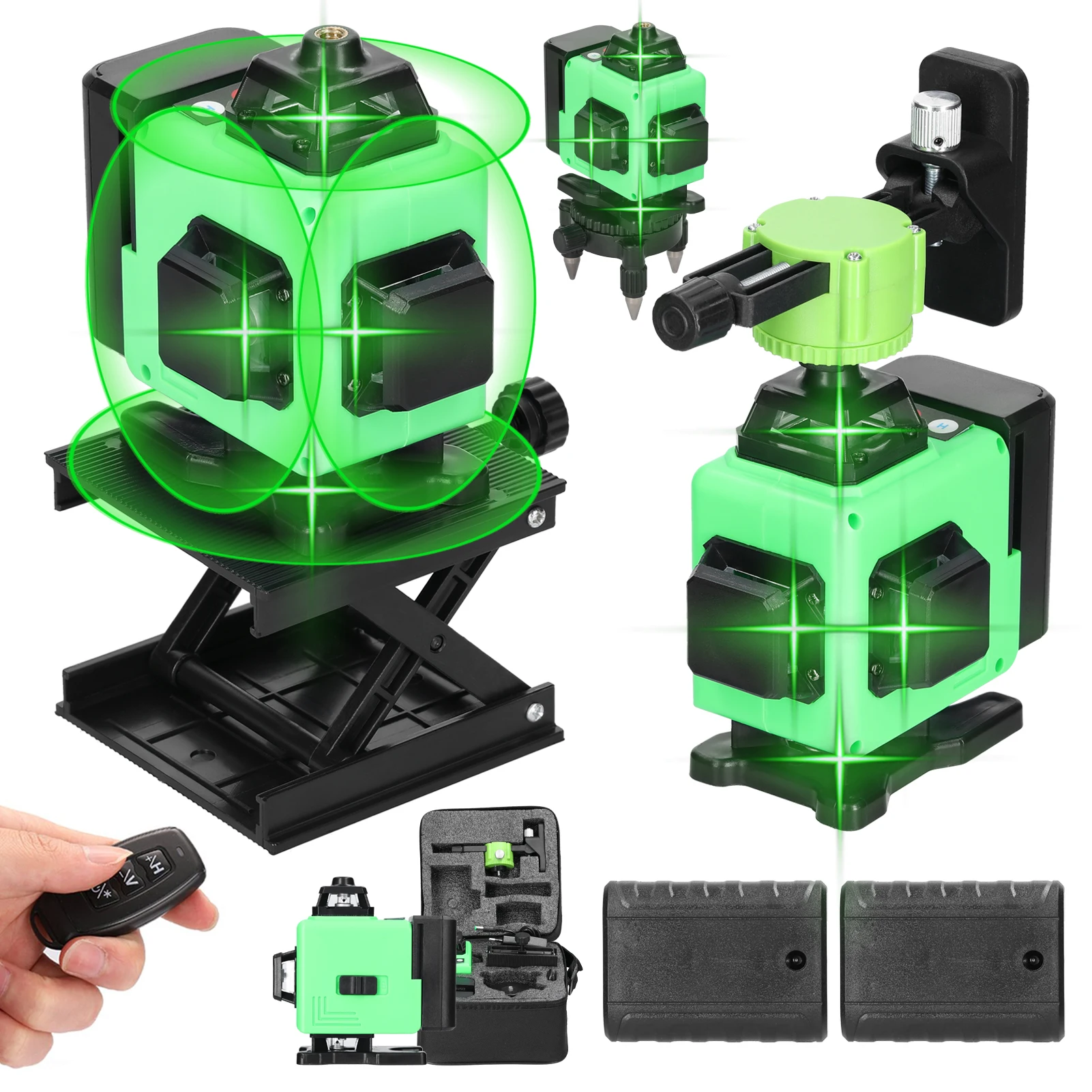 

16 Lines 4D Laser Level Green Line Self-Leveling 360 Horizontal And Vertical Super Powerful Laser Level Green Beam Laser Level