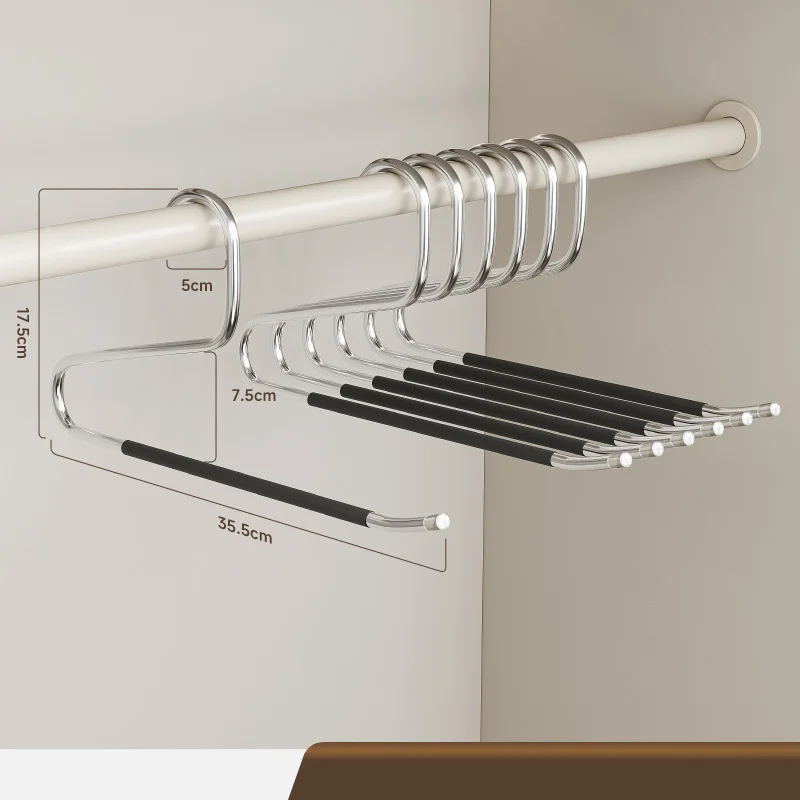 Вешалки для брюк из нержавеющей стали 5 шт.