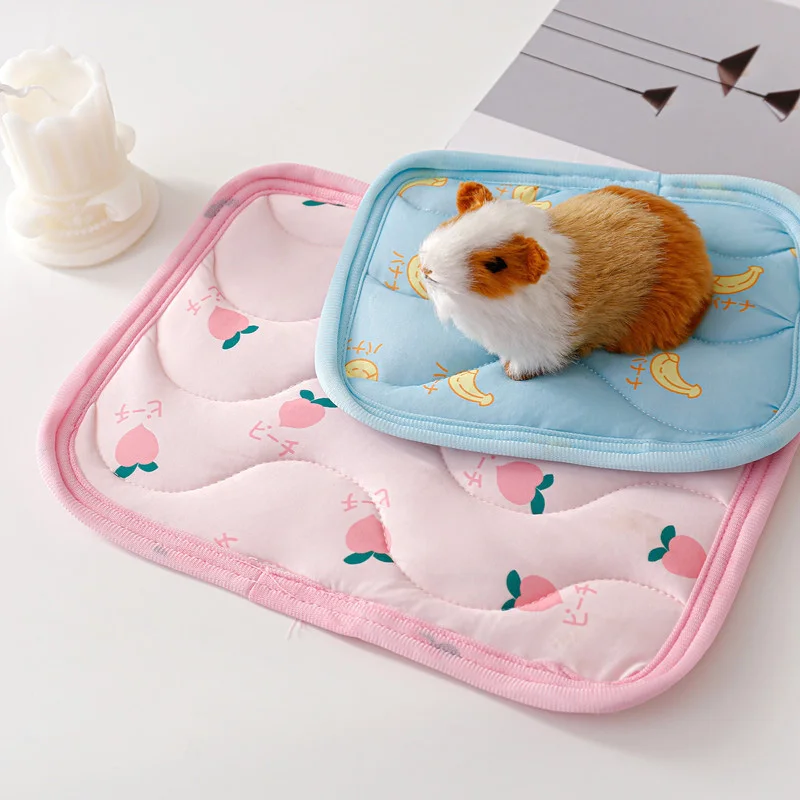 

Soft Small Animal Hamster Breathable Cushion Thick Cool Bed Guinea Pig Chinchilla Rat Rabbit Nest House Bed Cage Sleeping Mat