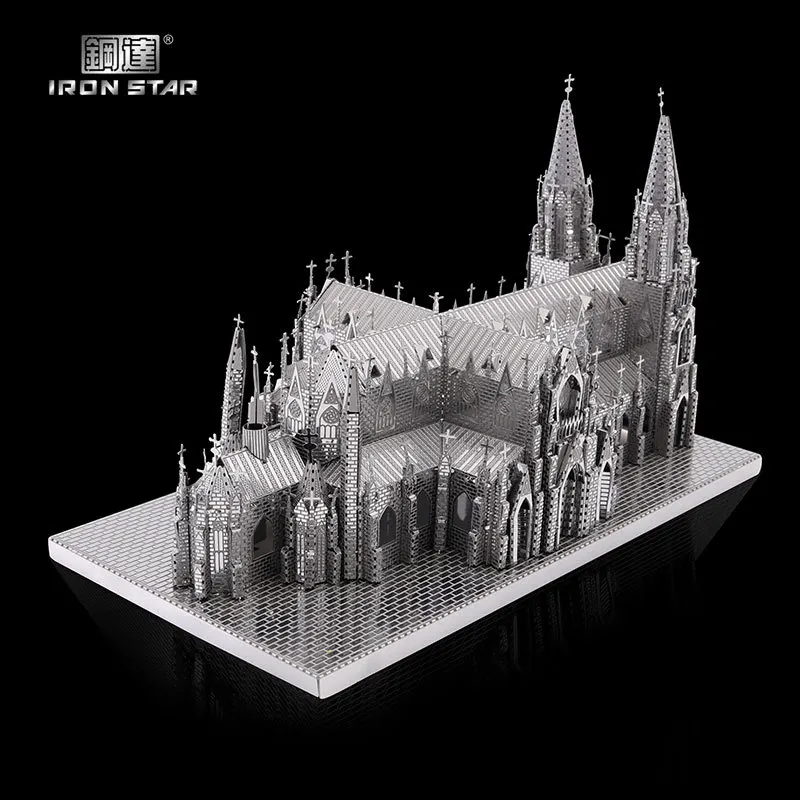 Металлический 3D-Пазл Собор Святого Патрика ньюйоркширский город модель сделай