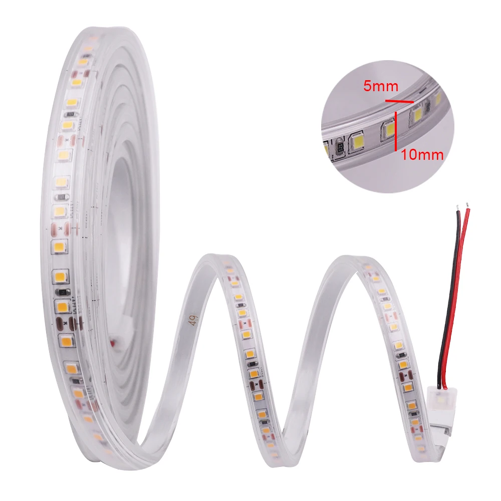 DC 12V 24V SMD 2835 120LEDs/m LED Strip IP67 Waterproof CRI 80RA Flexible Ribbon Tape Rope Lights 1m 2m 4m 5m 10m images - 6