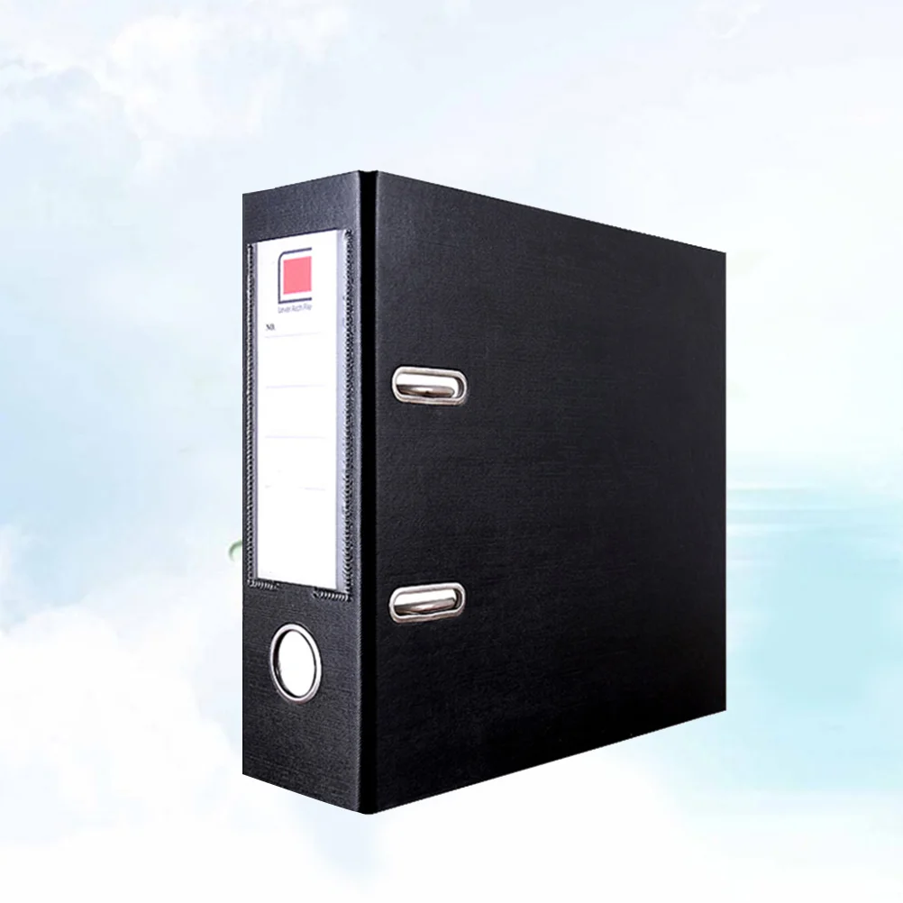 22 папки с двумя отверстиями 5x25 см (черные) арочные несколькими карманами и