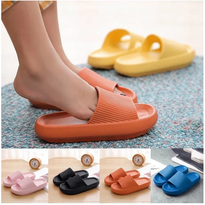 

Japanese Thick Soles Slippers Summer Home with Indoor Bathroom Shower Ins Soft Bottom Anti-slip Male