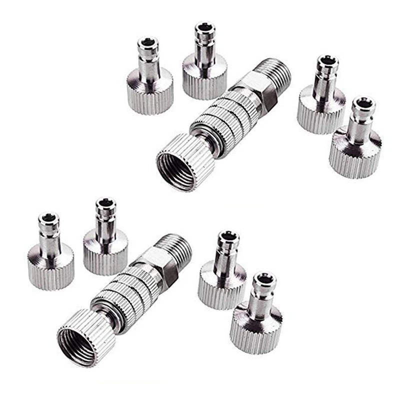 

TOP Airbrush Quick Disconnect Coupler Release Fitting Adapter With 10 Male Fitting, 1/8 INCH M-F