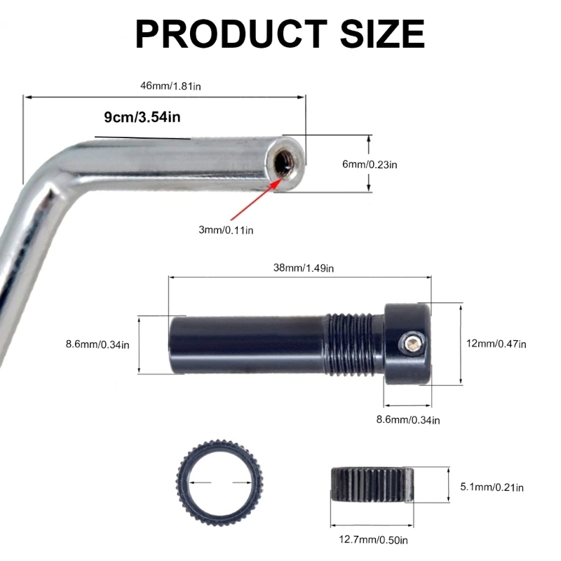 A9LD Профессиональный двойной рычаг тремоло 9 мм стержень Whammy для систем