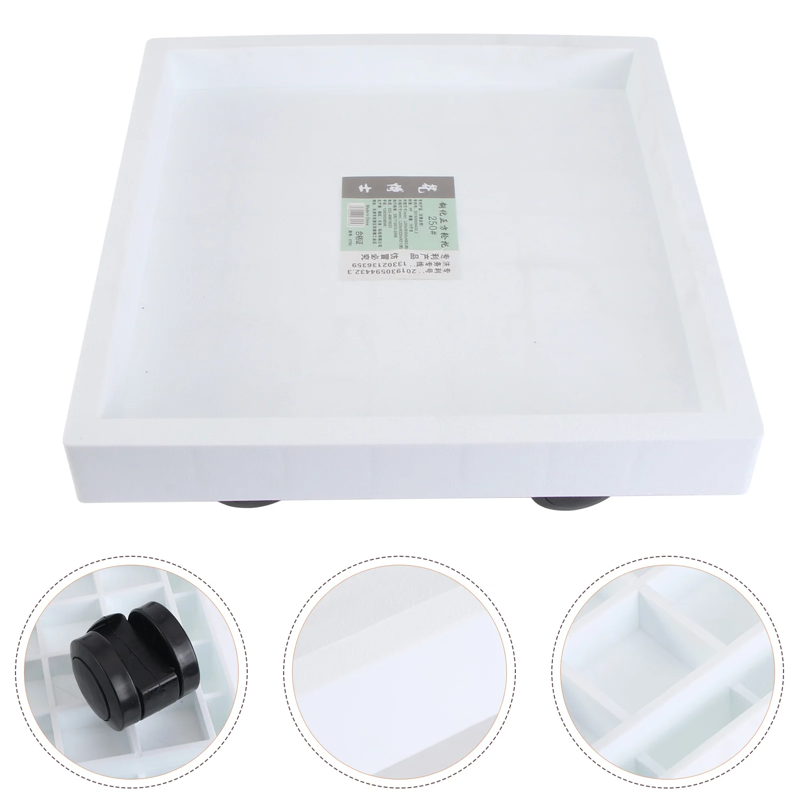 

Square Tray Flower Pot Moving Holding Base Plate Flowerpot Universal Wheel Pots