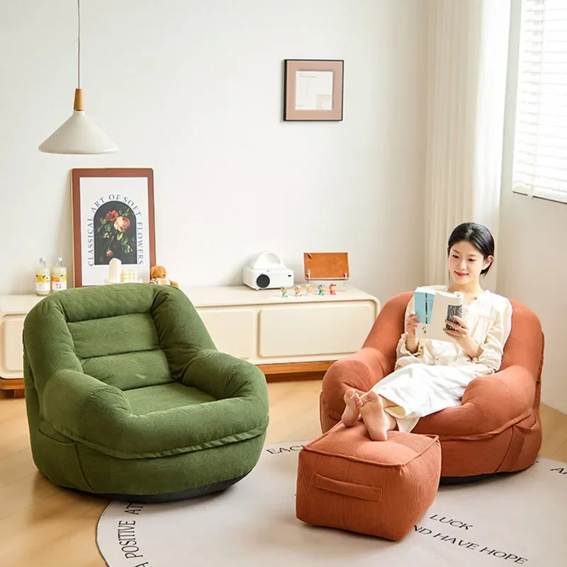 Маленький ленивый Европейский диван мягкий белый удобный в скандинавском стиле